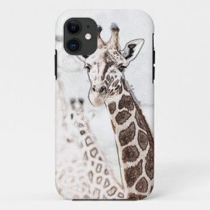 Giraffe Sketch iPhone 11 Case