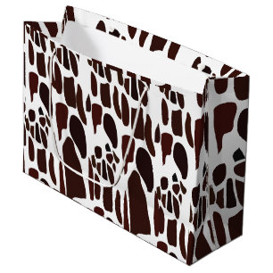 Giraffe Skin Pattern Large Gift Bag
