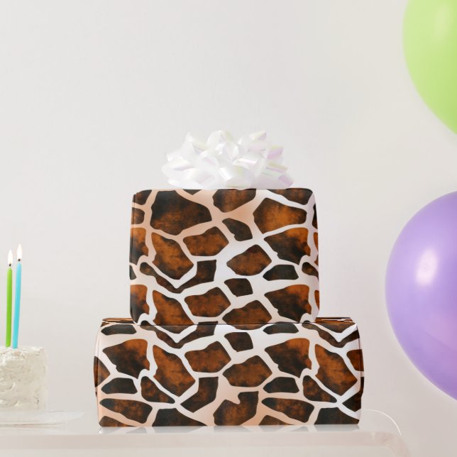 Giraffe Skin Pattern Wrapping Paper (Party Gifts)