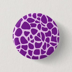 Giraffe Skin Purple Texture-23324 3 Cm Round Badge