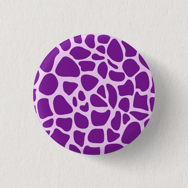 Giraffe Skin Purple Texture-23324 3 Cm Round Badge (Front)