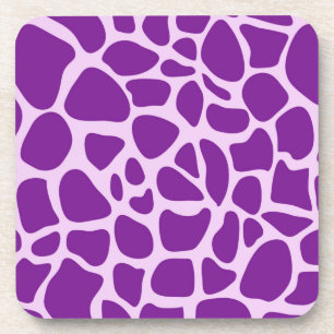 Giraffe Skin Purple Texture-23324 Coaster