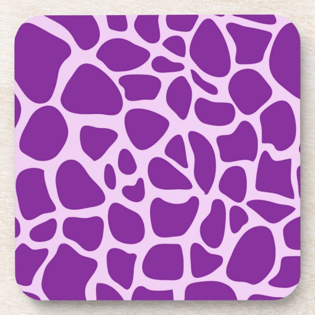 Giraffe Skin Purple Texture-23324 Coaster (Front)