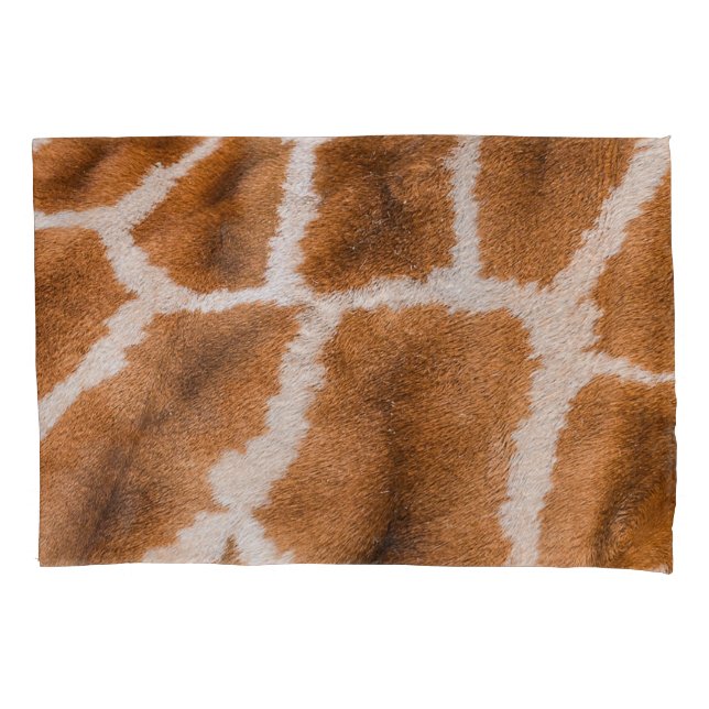 Giraffe Skin: Realistic Animal Texture Pillowcase (Front)