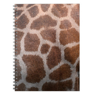 Giraffe skin texture notebook