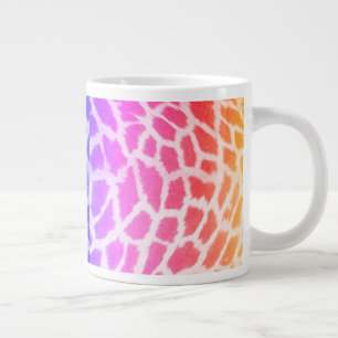 Giraffe Skin Texture Rainbow Pattern-14425 Large Coffee Mug