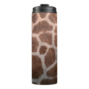 Giraffe skin texture thermal tumbler