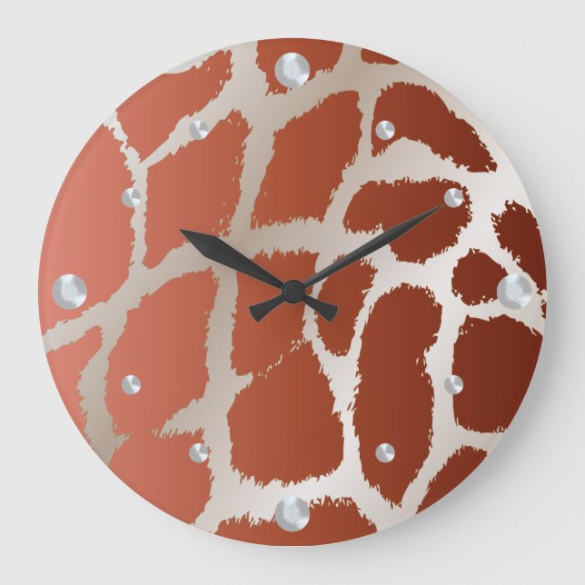 Giraffe Skin Wall Clock (Front)