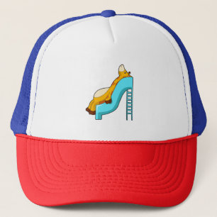 Giraffe Slide Trucker Hat