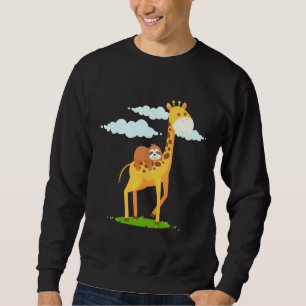 Giraffe Sloth Funny For Kids Sweatshirt