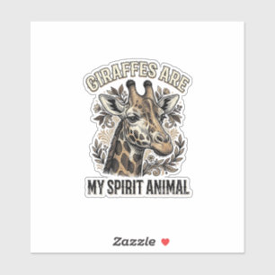 Giraffe Spirit Animal Vintage Engraving Shirt Desi