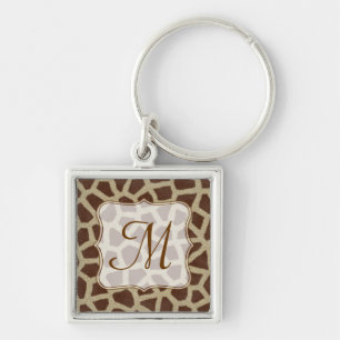 Giraffe Spot Animal Print Wild Cat Safar Key Chain