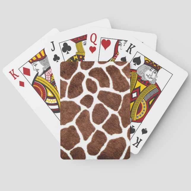 Giraffe spots playing cards (Back)