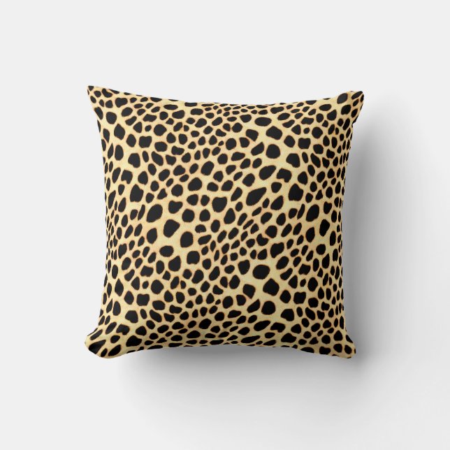 Giraffe Spots Throw Pillow (Front)