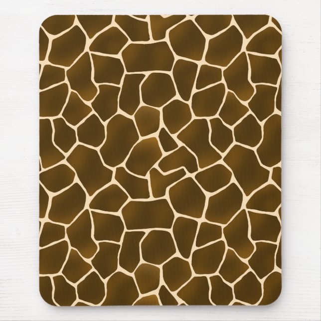 Giraffe Spots Wild Safari Animal Skin Print Mouse Mat (Front)