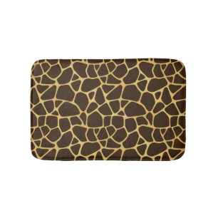 Giraffe Spotted Background Bath Mat