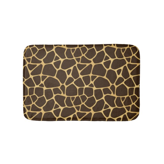 Giraffe Spotted Background Bath Mat (Front)