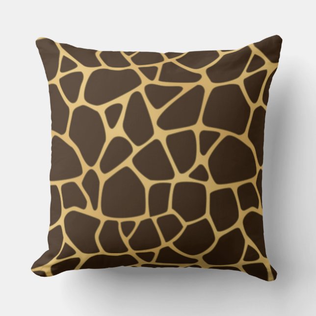 Giraffe Spotted Background Cushion (Front)