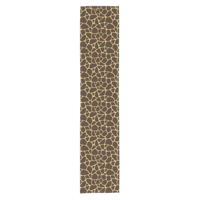Giraffe Spotted Background Short Table Runner (Front)