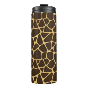 Giraffe Spotted Background Thermal Tumbler