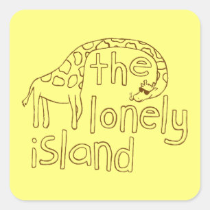 Giraffe Square Sticker