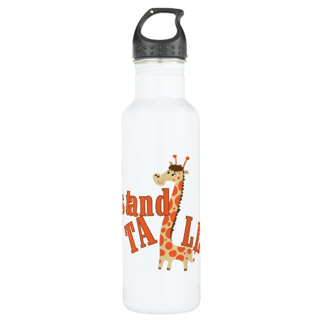 Giraffe Stand Tall 710 Ml Water Bottle (Front)
