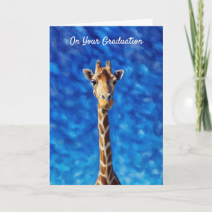 Giraffe Stand Tall Graduation Card