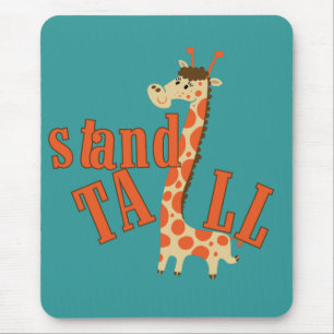 Giraffe Stand Tall Mouse Mat