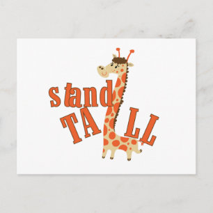 Giraffe Stand Tall Postcard