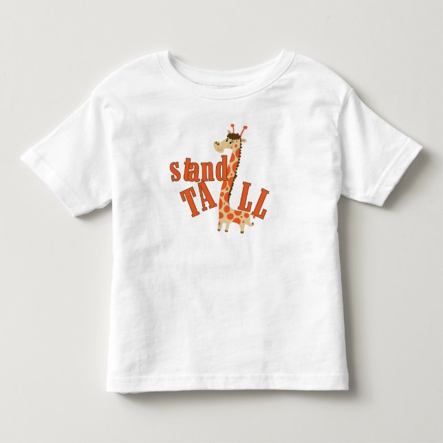 Giraffe Stand Tall Toddler T-Shirt (Front)