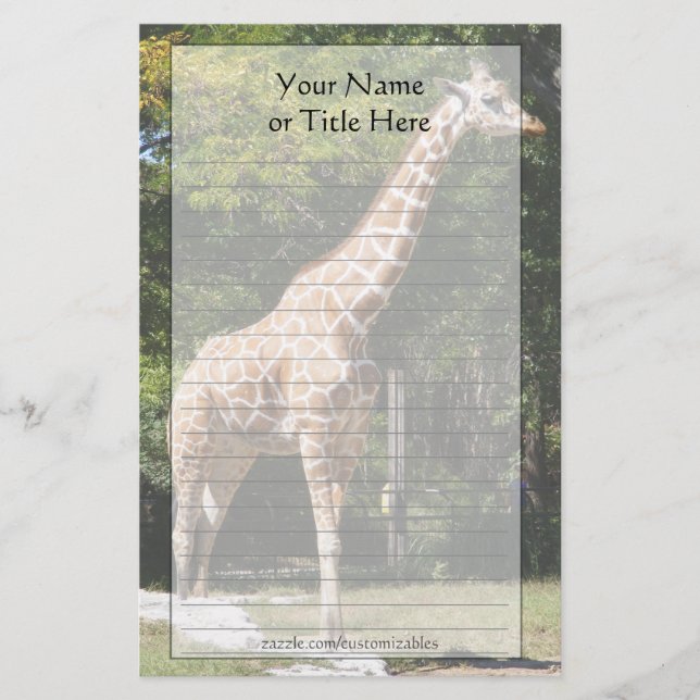 Giraffe Stationery (Front)