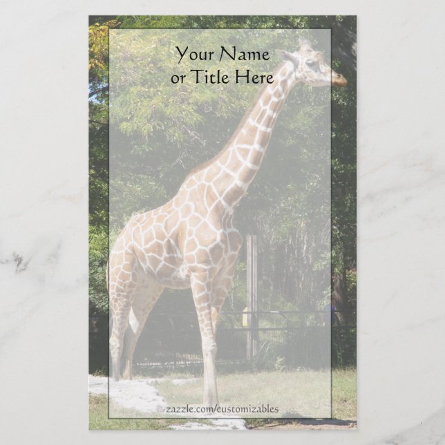 Giraffe Stationery (Front)