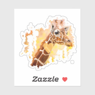 Giraffe Sticker,Giraffe Gift,Giraffe Lover Gift,
