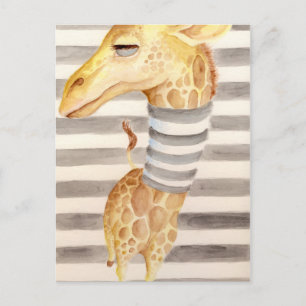 Giraffe Stripes Postcard