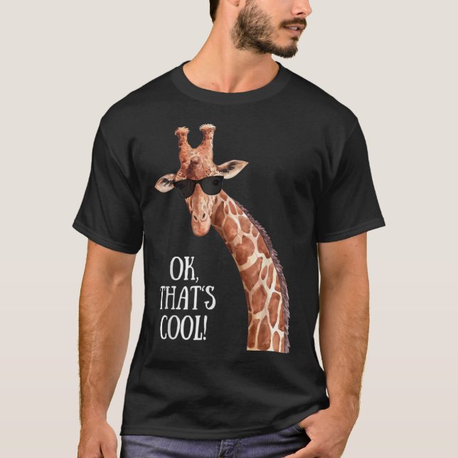 Giraffe Sunglasses Summer Classic T-Shirt (Front)