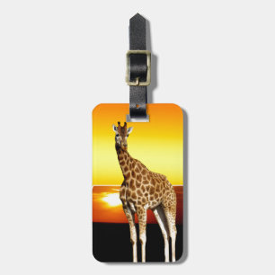 Giraffe Sunshine Popout Art, Luggage Tag