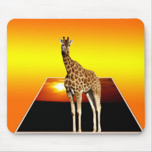 Giraffe Sunshine Popout Art, Mouse Mat