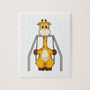 Giraffe Swing Jigsaw Puzzle