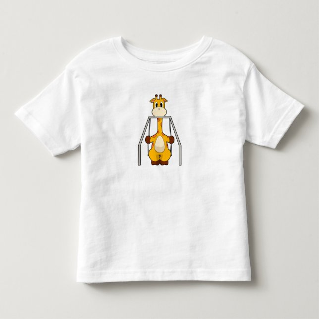 Giraffe Swing Toddler T-Shirt (Front)