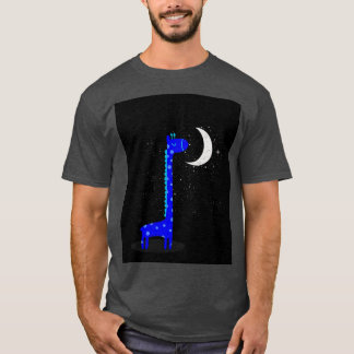 Giraffe talking to the Moon Fantasy Sweet dreams K T-Shirt