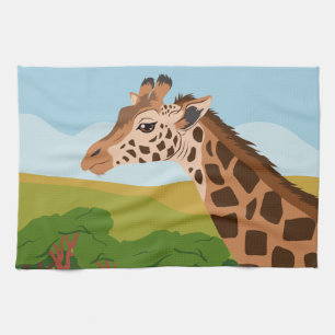Giraffe Tea Towel