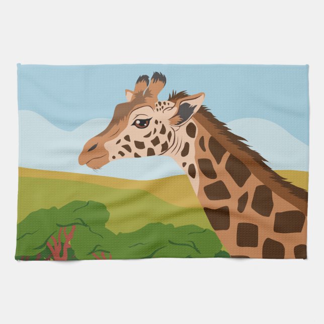 Giraffe Tea Towel (Horizontal)