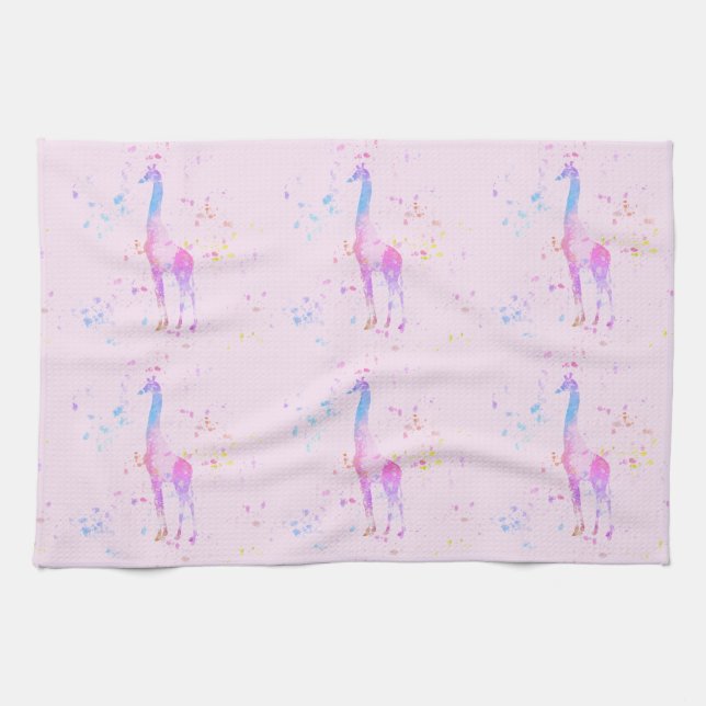 Giraffe Tea Towel (Horizontal)