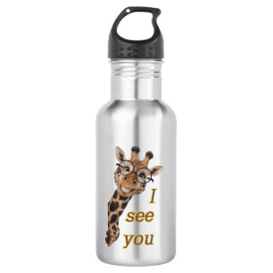 Giraffe.Text.I see you 532 Ml Water Bottle