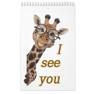 Giraffe.Text.I see you Calendar