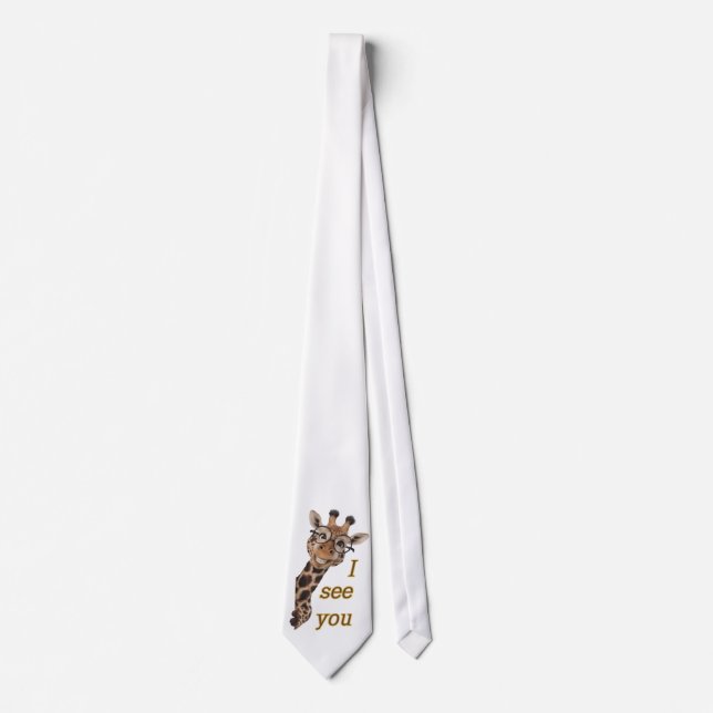 Giraffe.Text.I see you Tie (Front)