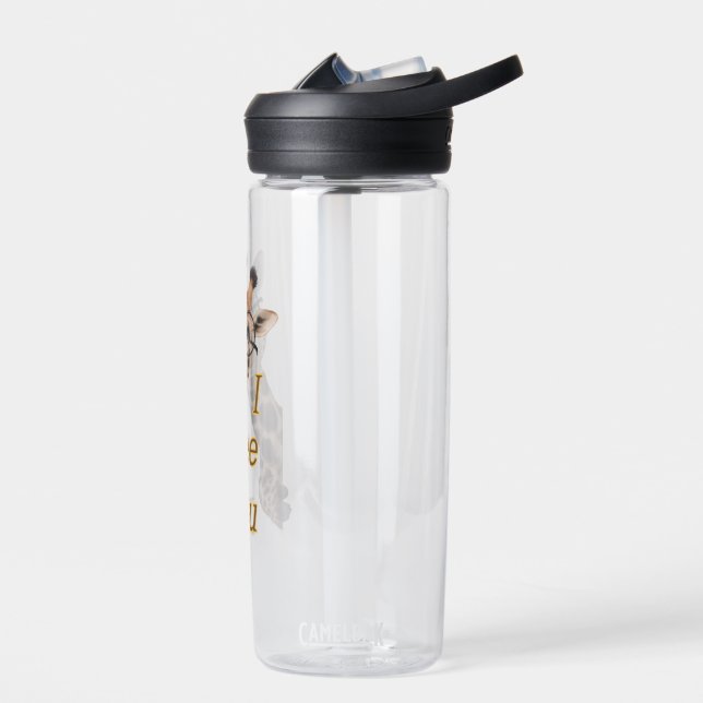 Giraffe.Text.I see you Water Bottle (Left)