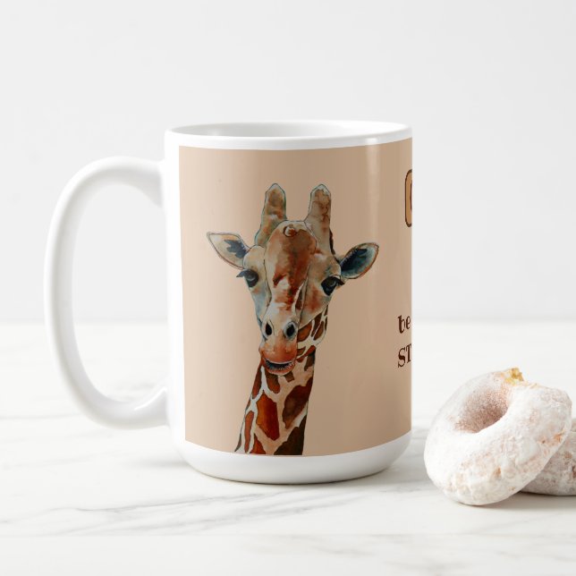 Giraffe the Safari Tier Aquarell Coffee Mug (With Donut)