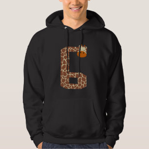 Giraffe Themed 6th Birthday Kids 6 Year Old Giraff Hoodie