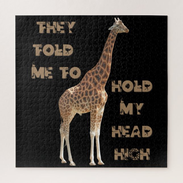 Giraffe: They Told Me To Hold My Head High   Jigsaw Puzzle (Vertical)